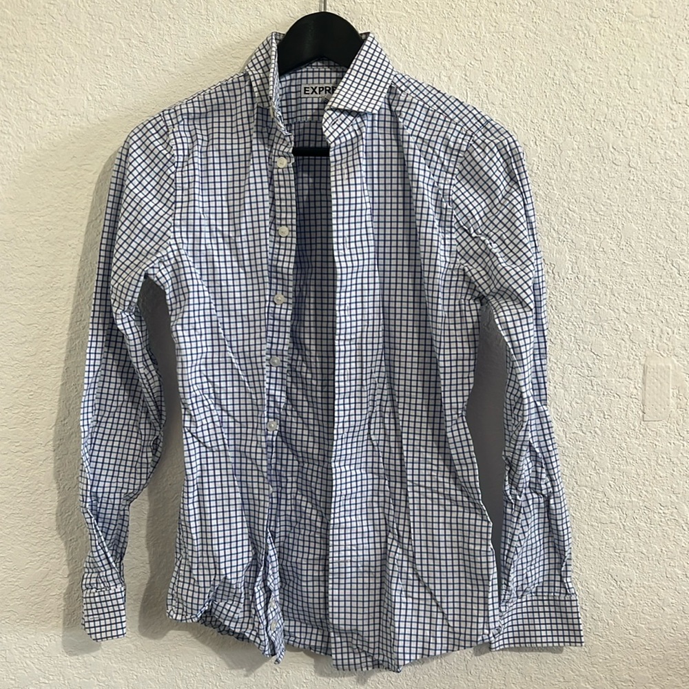 Men’s Extra Slim Express button down shirt